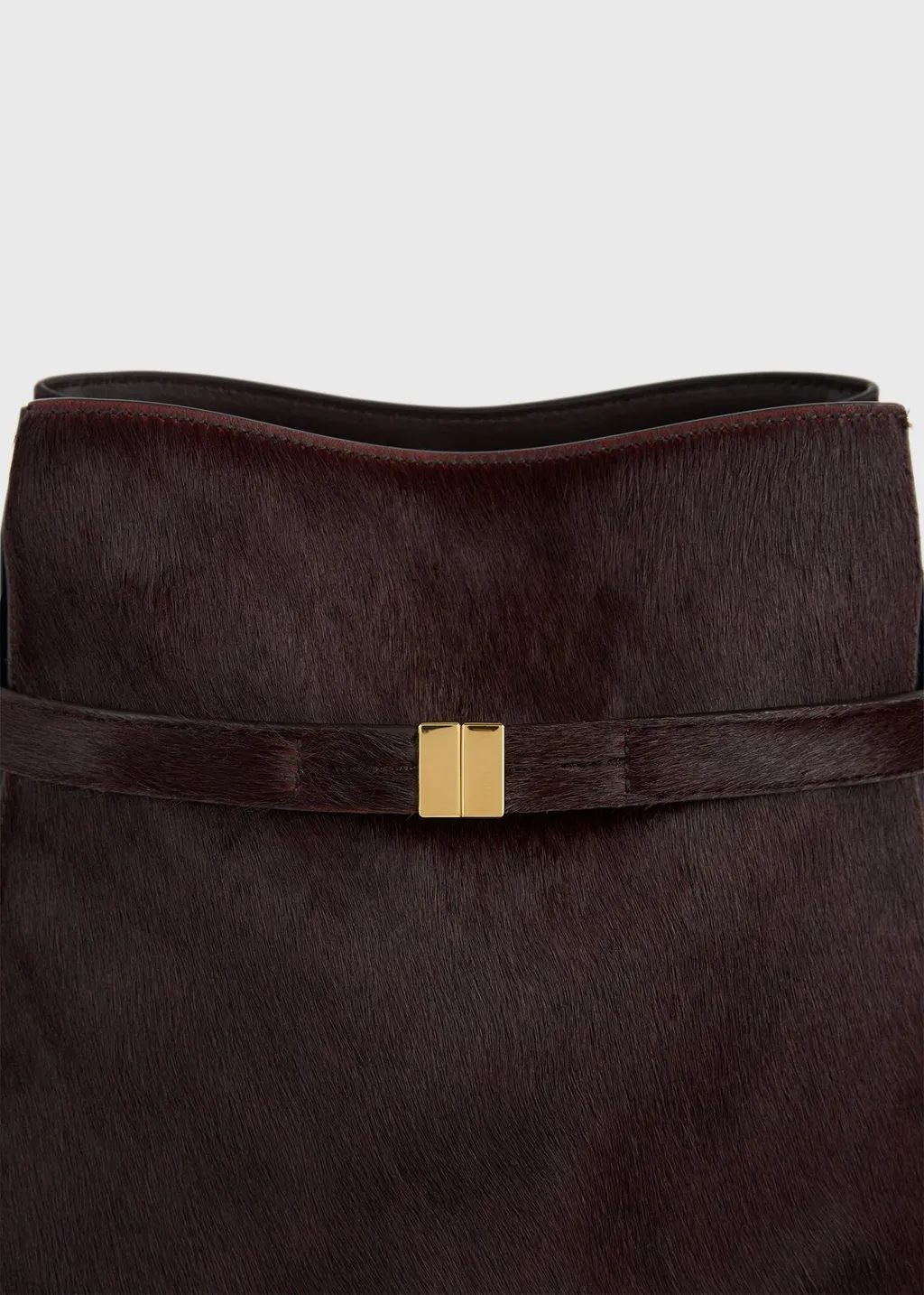 Belted-Detail Bucket Bag