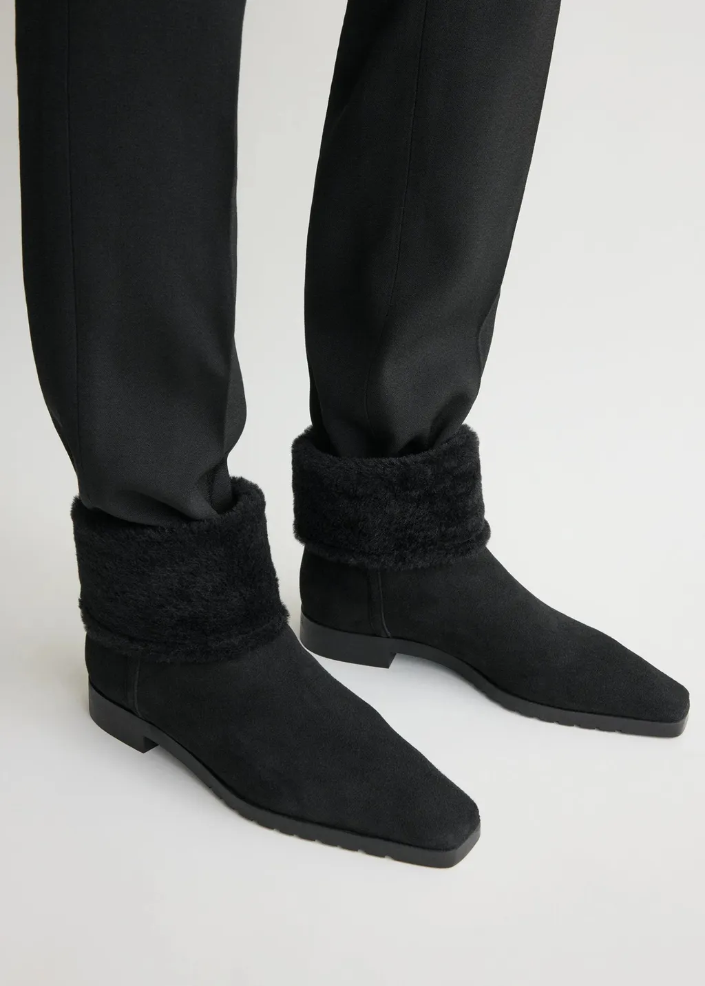 Fold-Down Shearling Boots