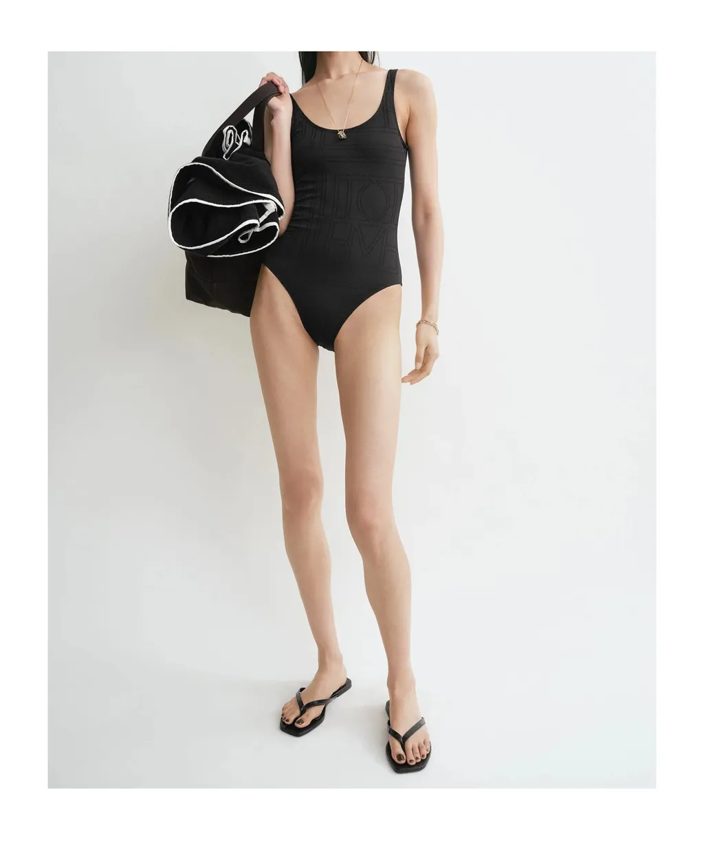 Monogram Pointelle Swimsuit