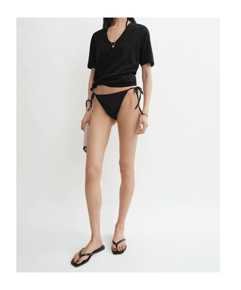 Monogram Pointelle Bikini Bottoms