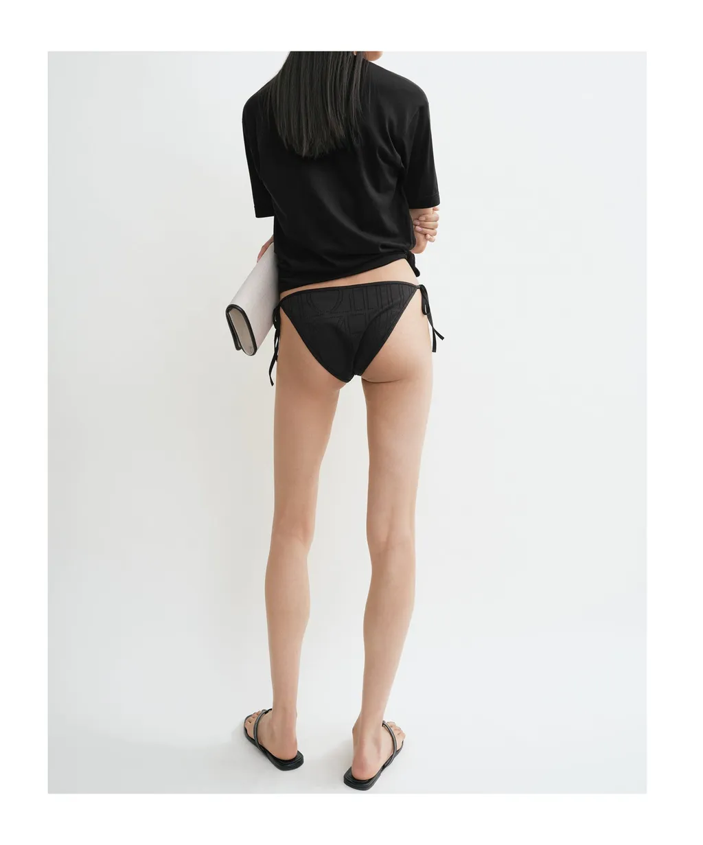 Monogram Pointelle Bikini Bottoms