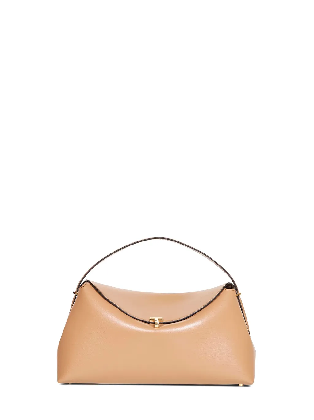 T-Lock Leather Tote Bag