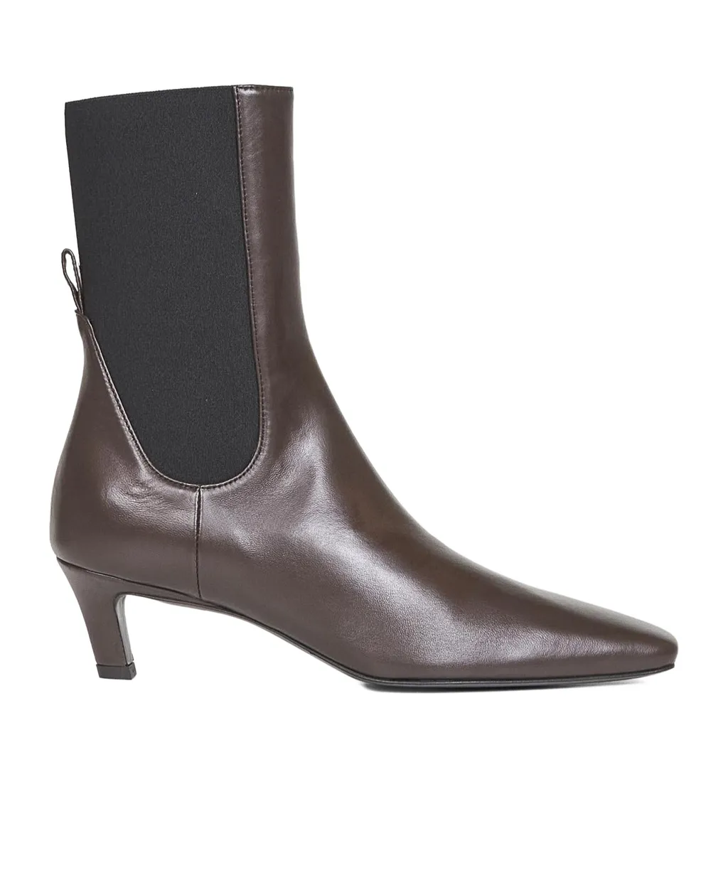 50Mm Leather Chelsea Boots
