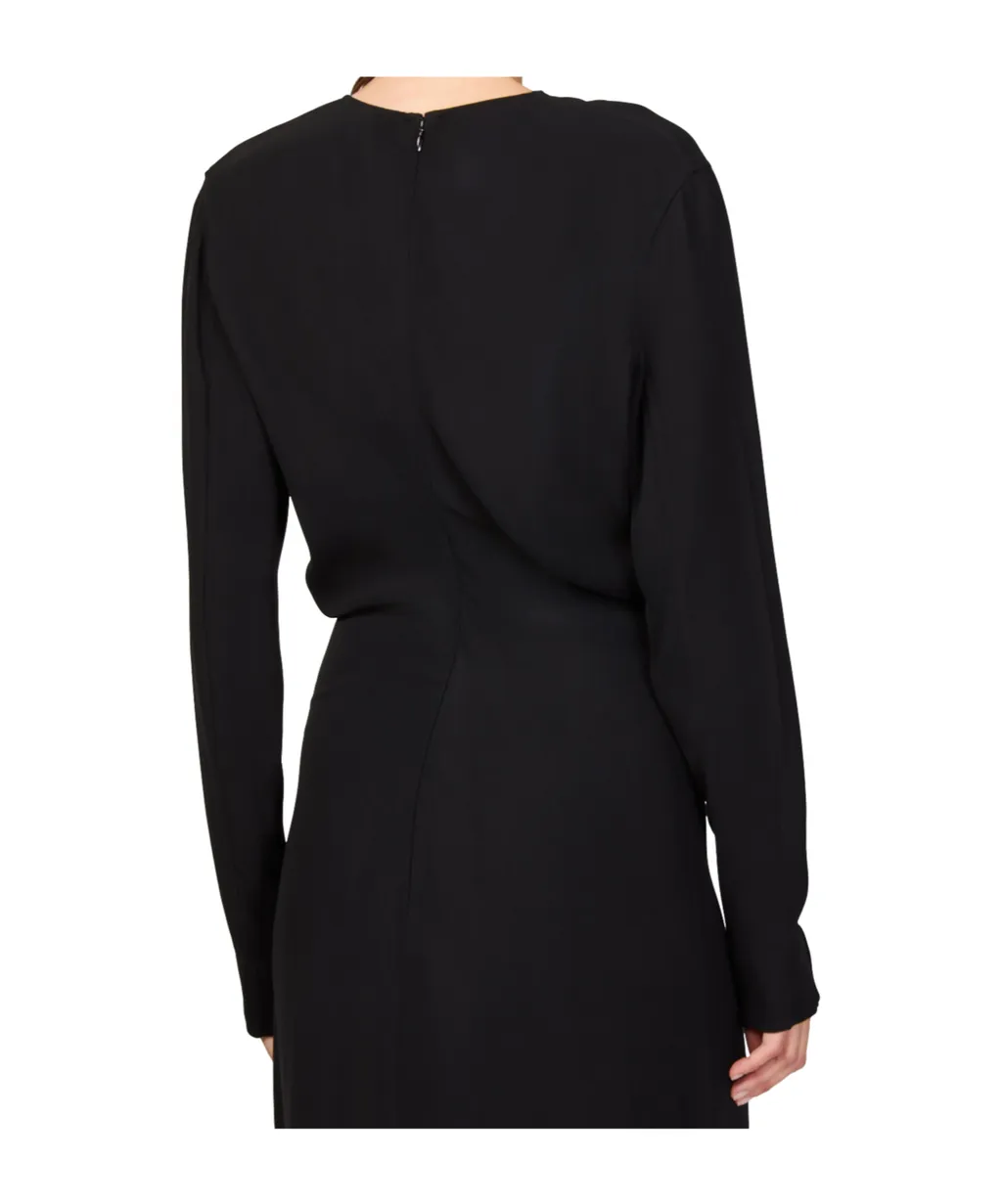 Round Neck Long Sleeve Dress