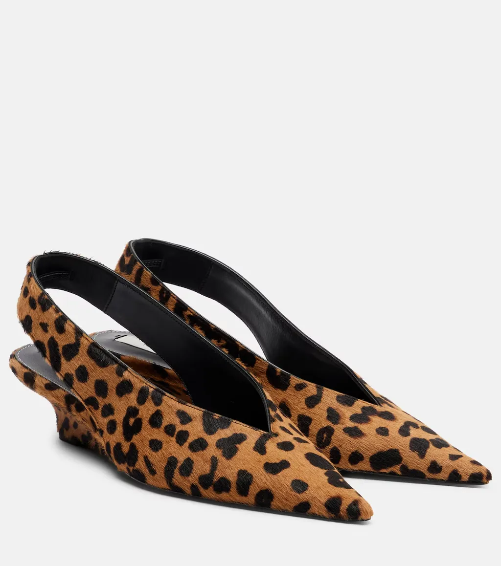 Pointed-Toe Wedge Heels