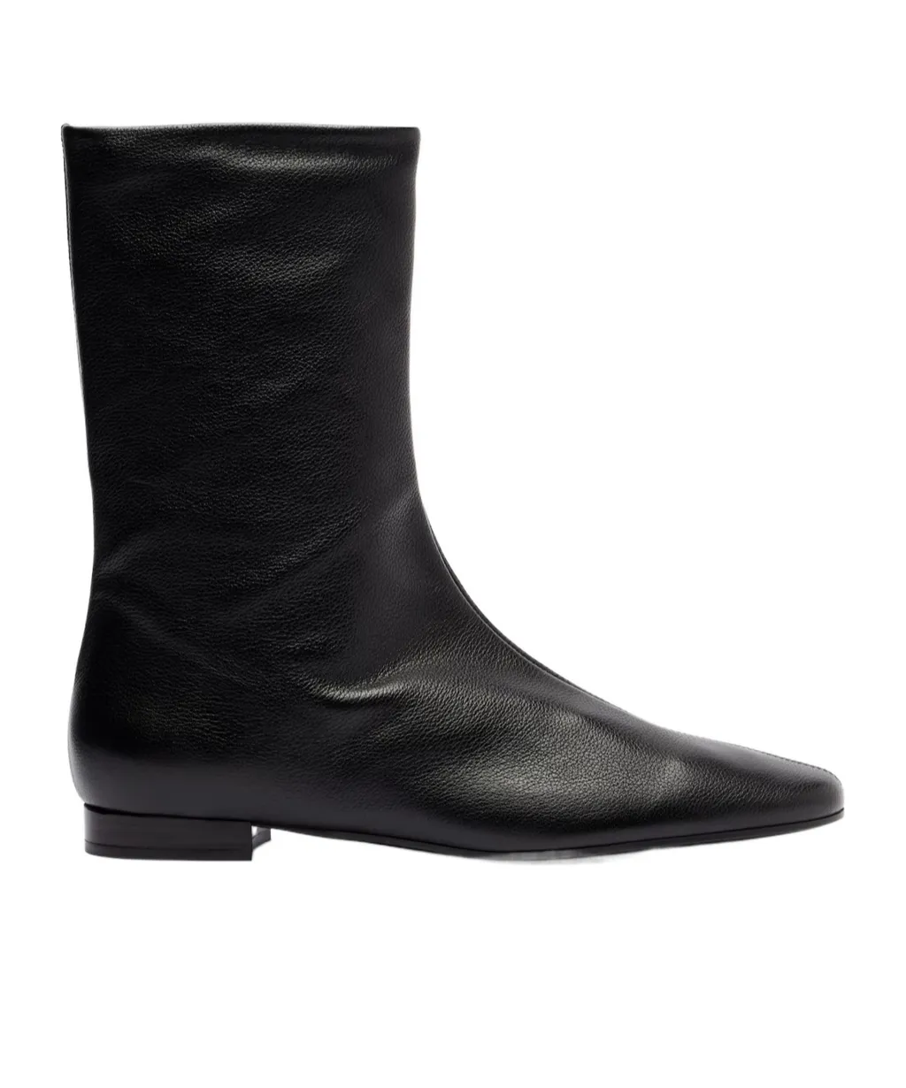 Round-Toe Ankle Boots