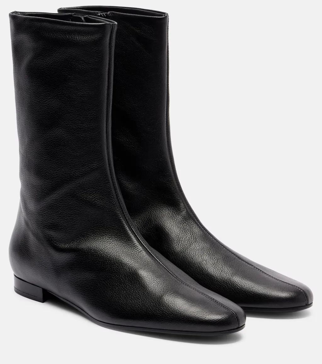 Round-Toe Ankle Boots