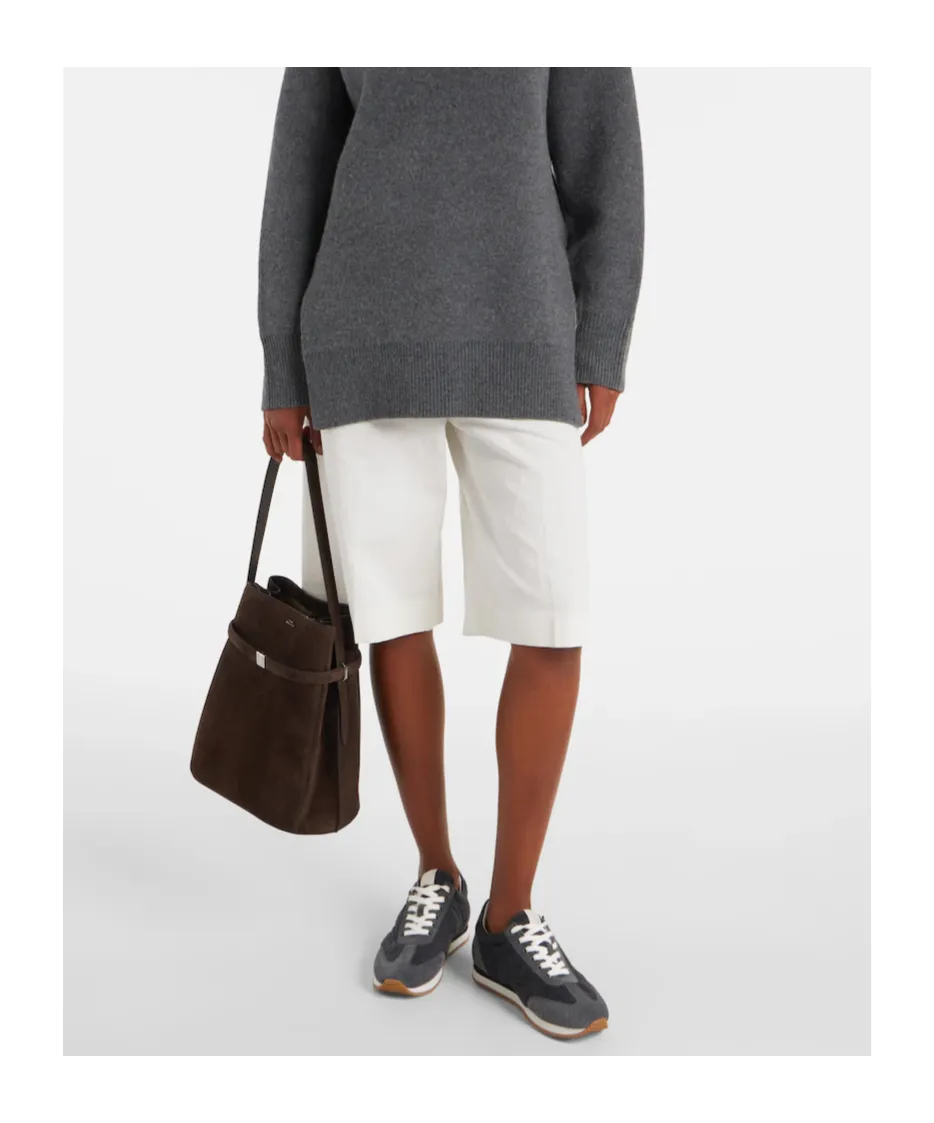 Round-Toe Low-Top Sneakers