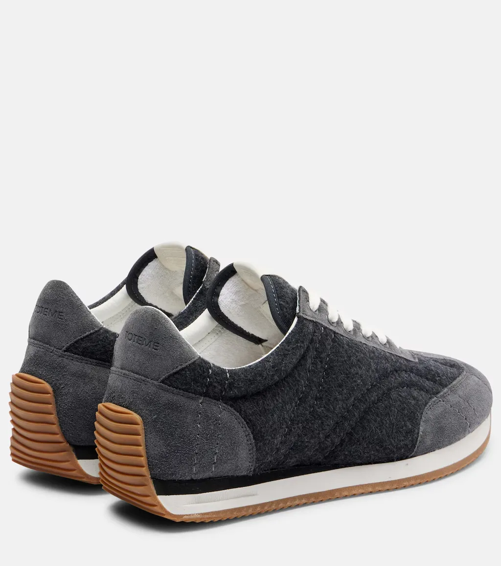 Round-Toe Low-Top Sneakers