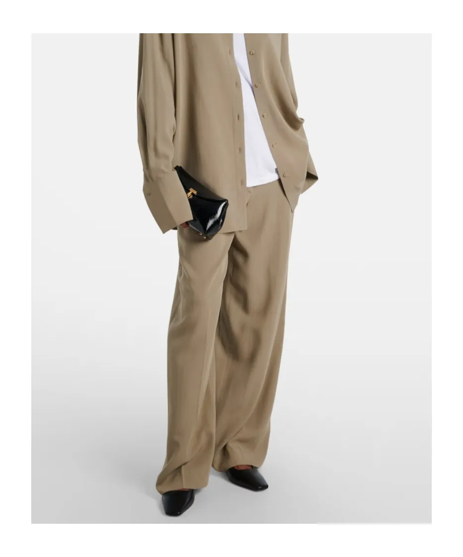 Mid-Rise Wide-Leg Pants