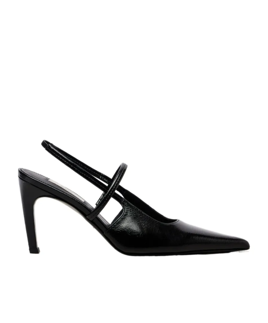 Leather Slingback Pumps