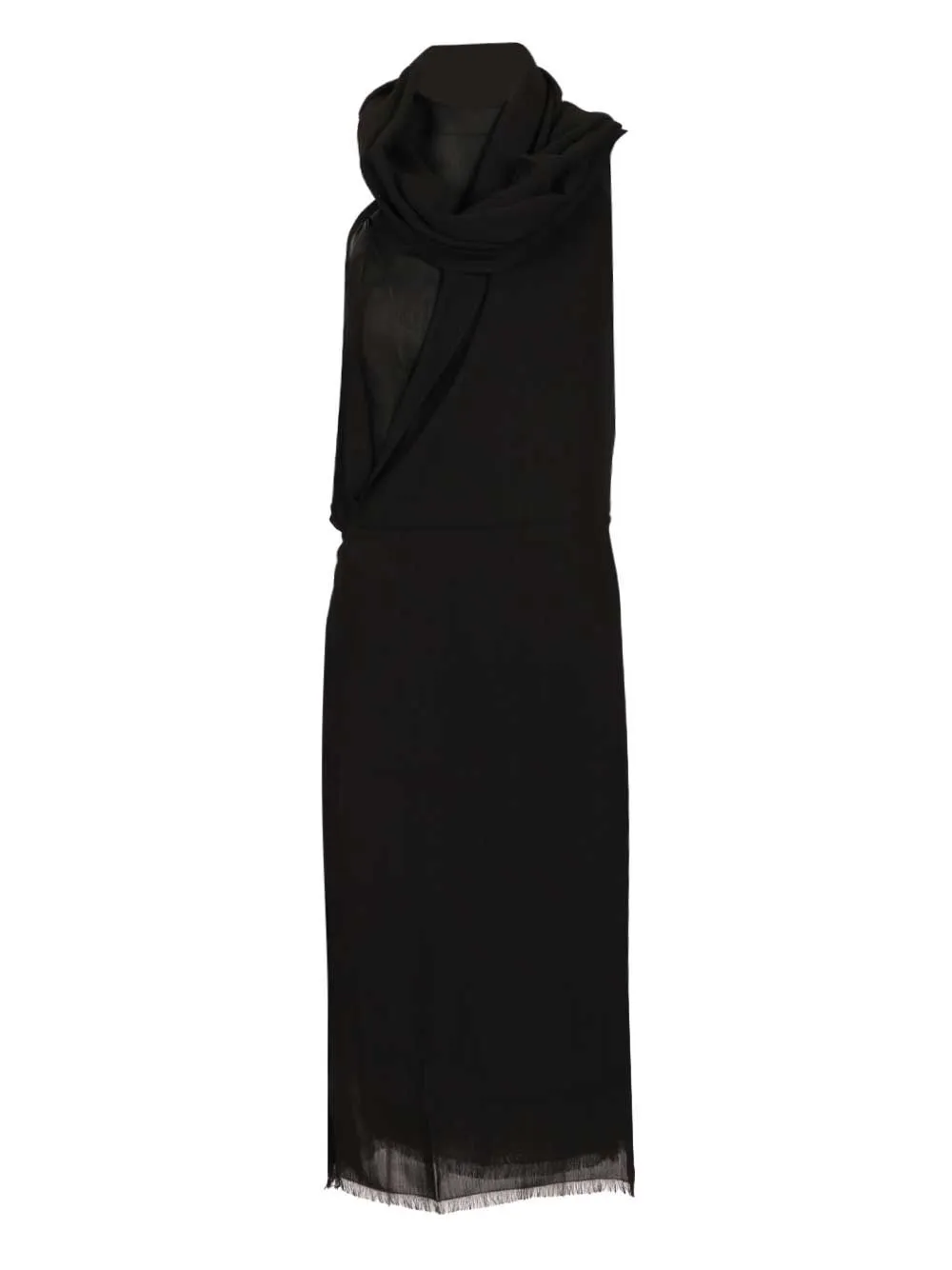 Fringed Scarf Dress