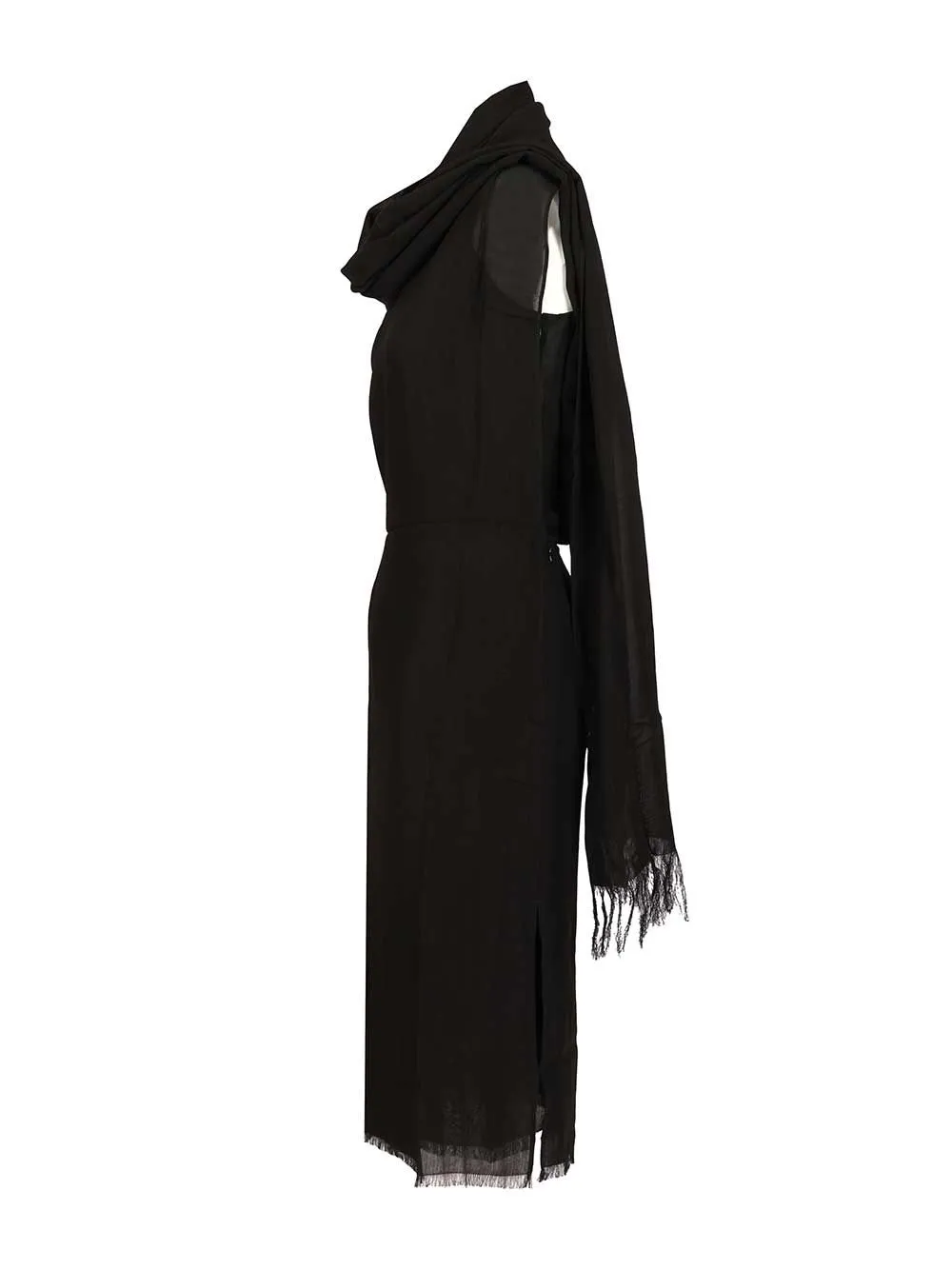Fringed Scarf Dress