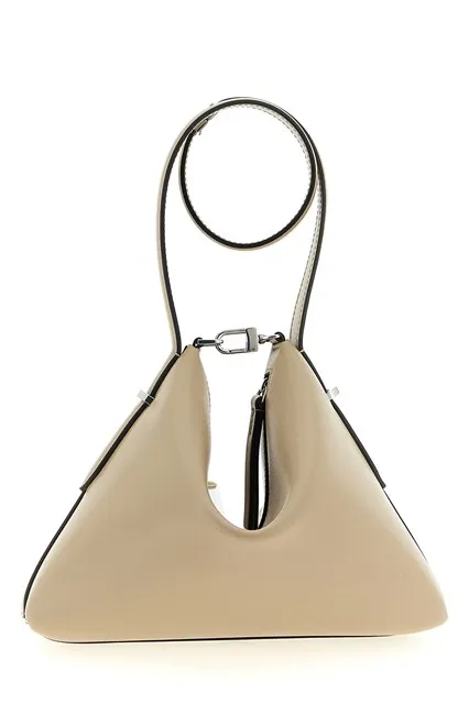Bevel Logo Printed Top Handle Bag