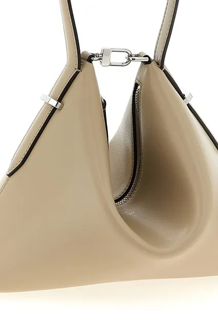 Bevel Logo Printed Top Handle Bag