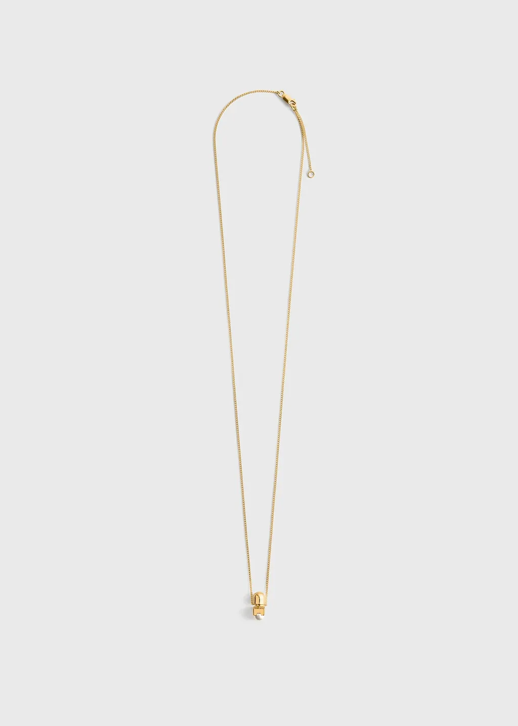 Gold-Tone And Faux Pearl Necklace