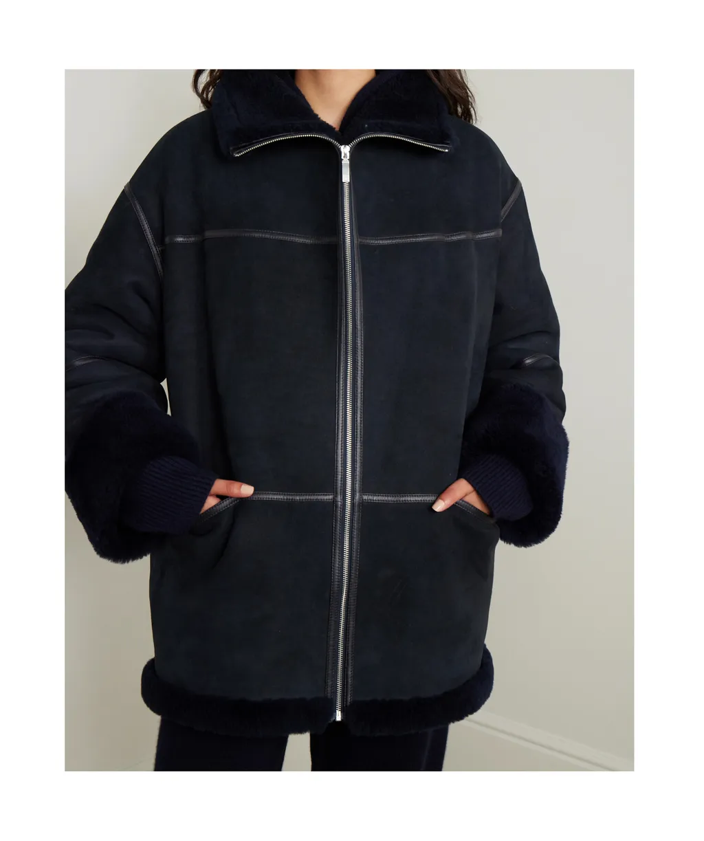 Long Sleeve Leather Jacket