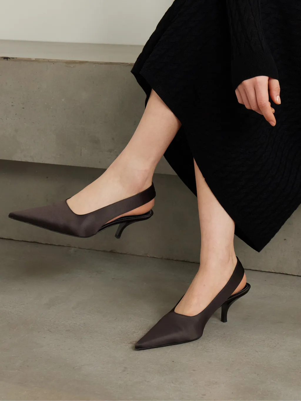 Classic Satin Pumps 55Mm