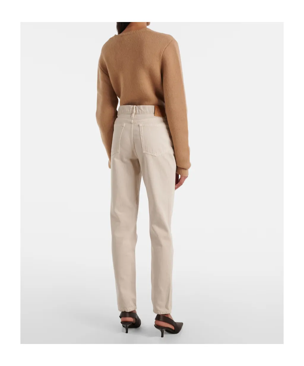 Low-Rise Tapered Jeans