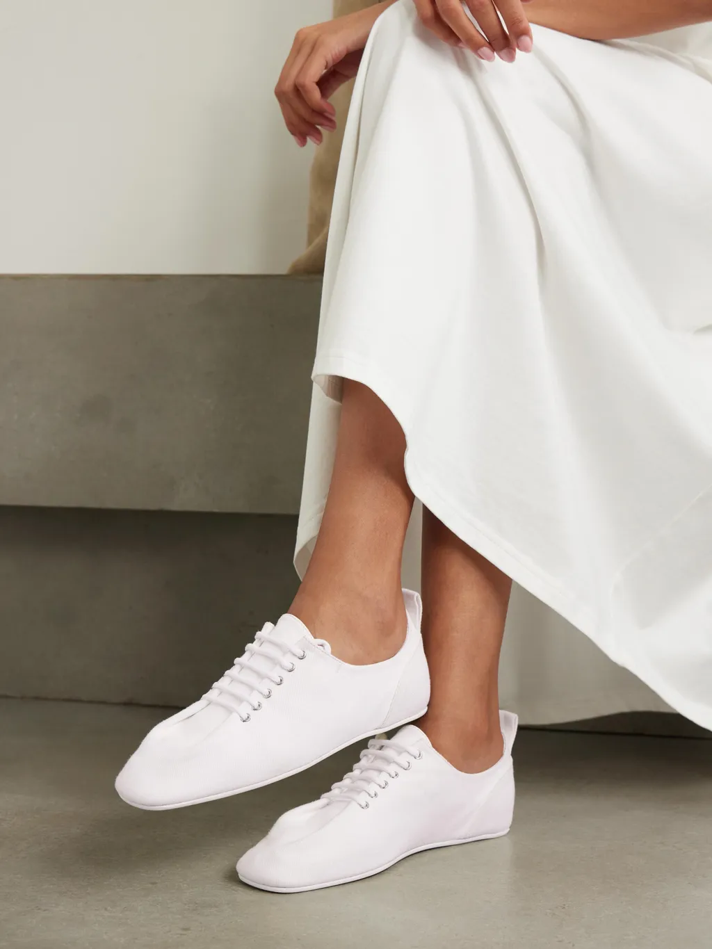Lace-Up Low-Top Sneakers