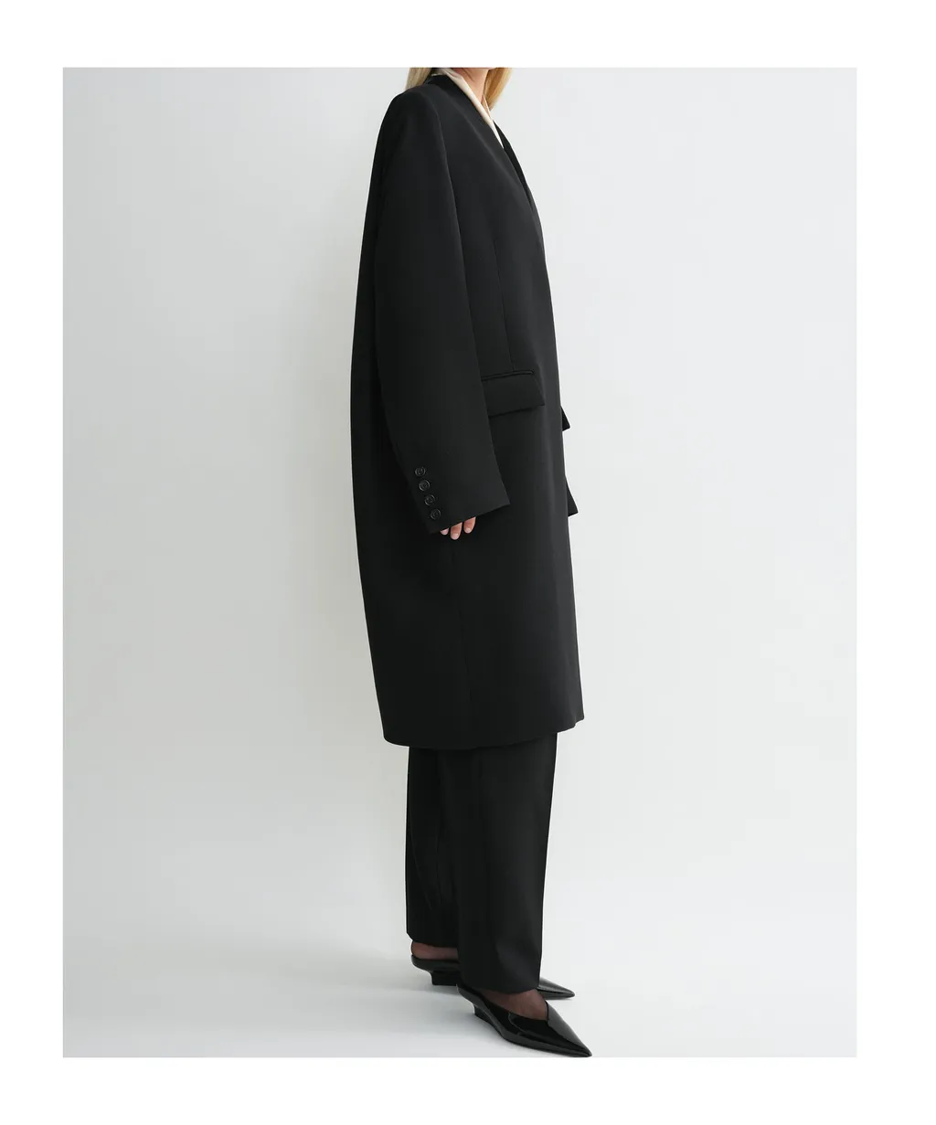 Deep Pleat Coat