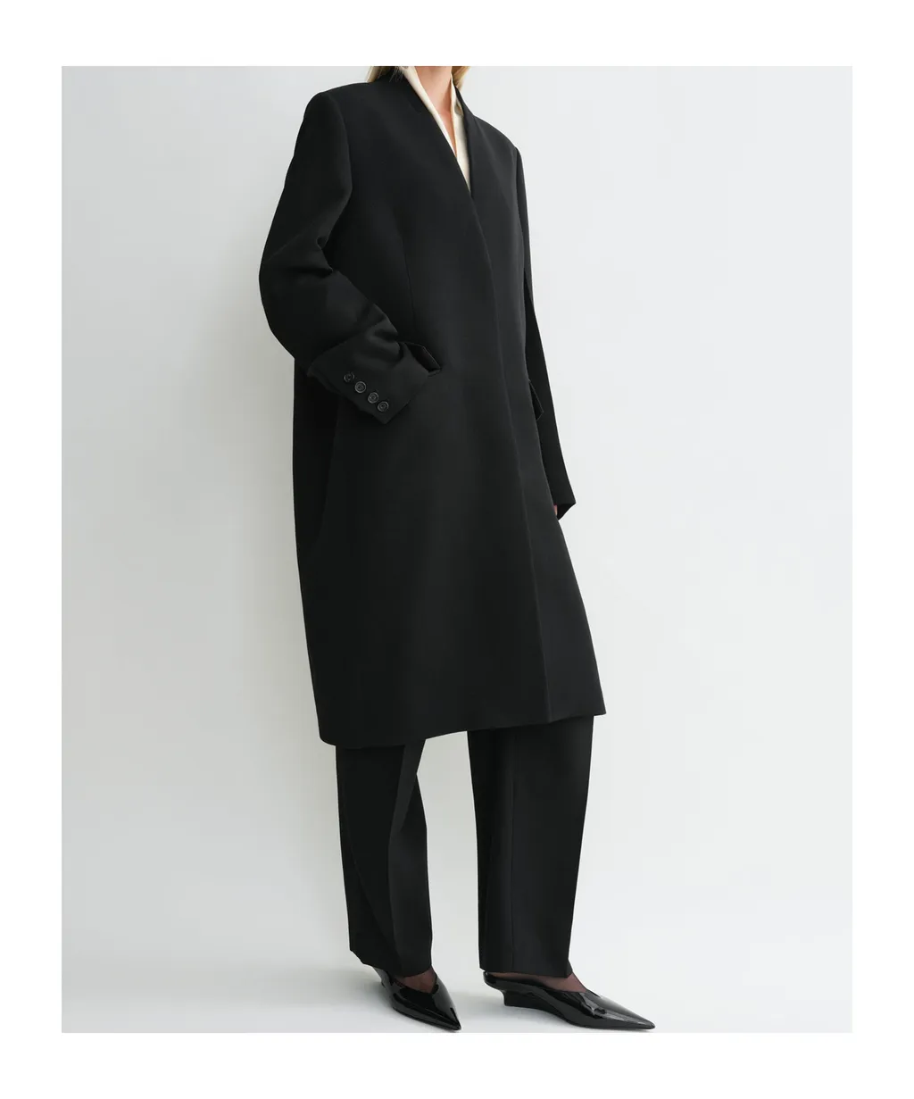 Deep Pleat Coat