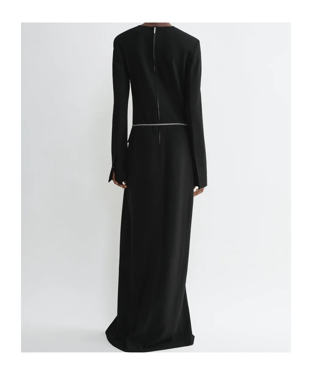 Long-Sleeve Maxi Dress