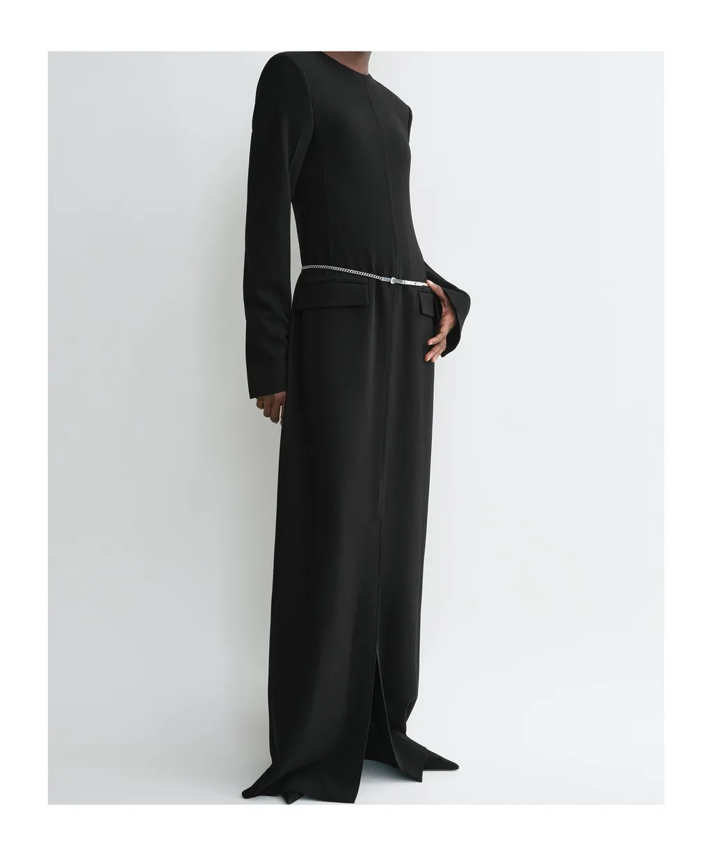 Long-Sleeve Maxi Dress