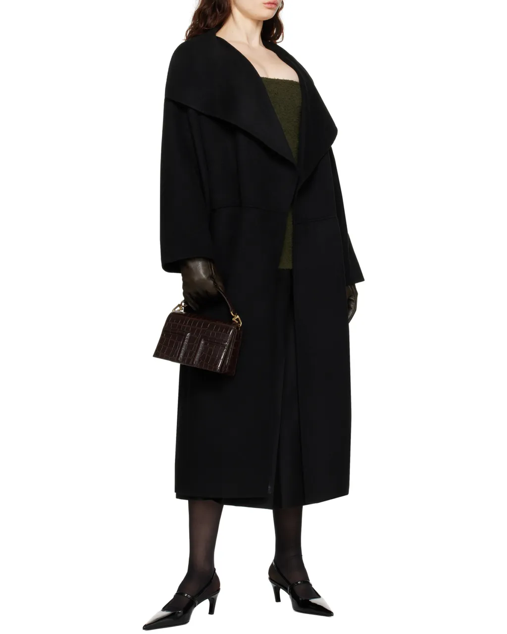 T-Flap Embossed Crossbody Bag