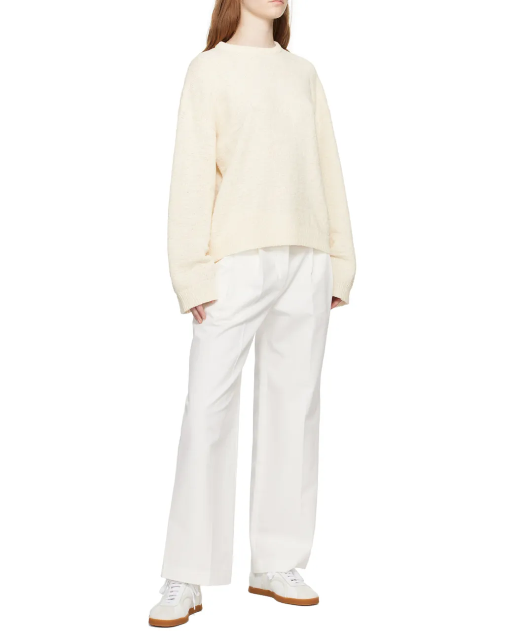 Crew-Neck Drop-Shoulder Jumper