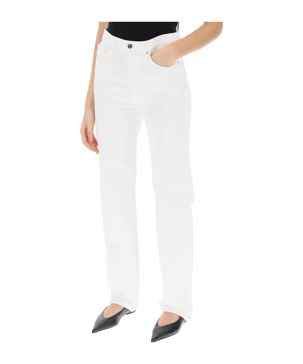 Button Denim Trousers