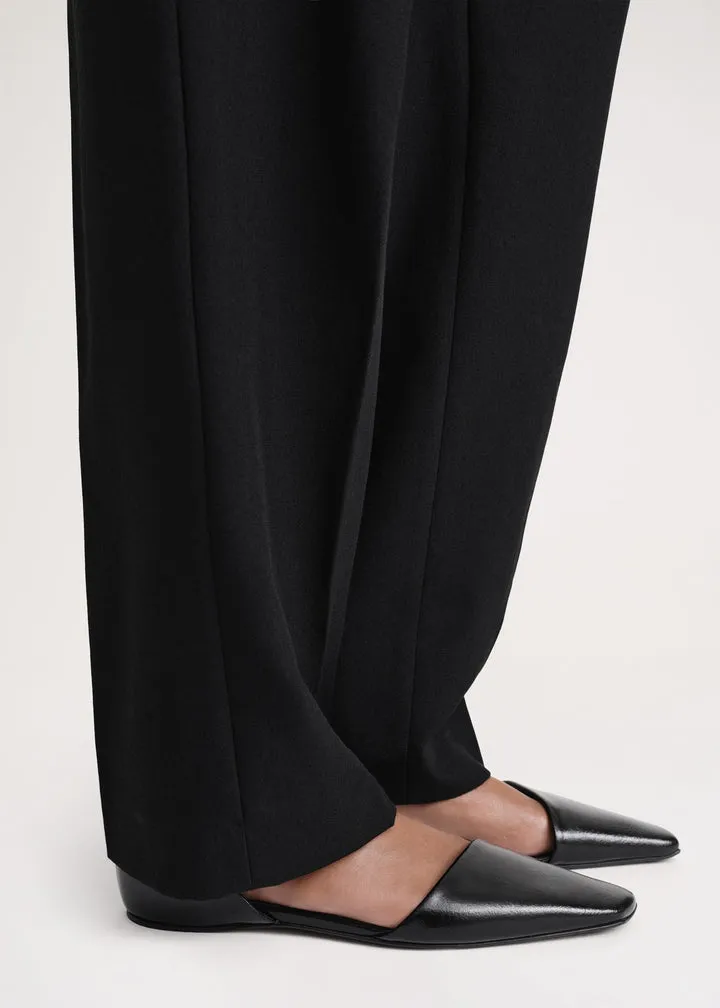 The Asymmetric D'orsay Leather Ballerina Shoes