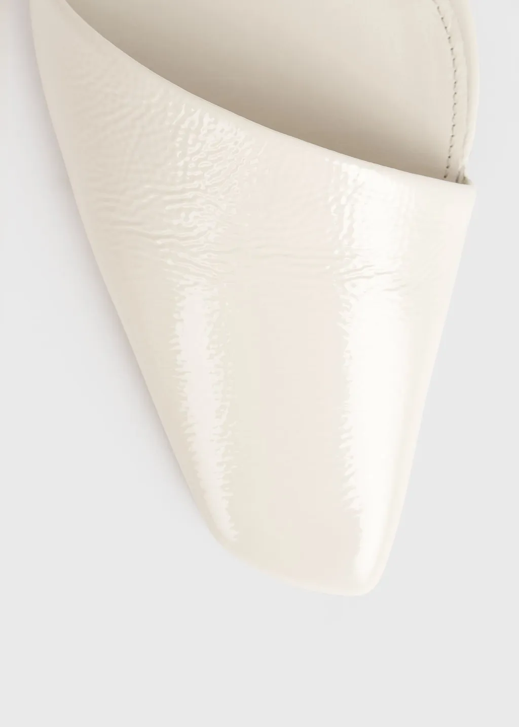 The Asymmetric D'orsay Leather Ballerina Shoes