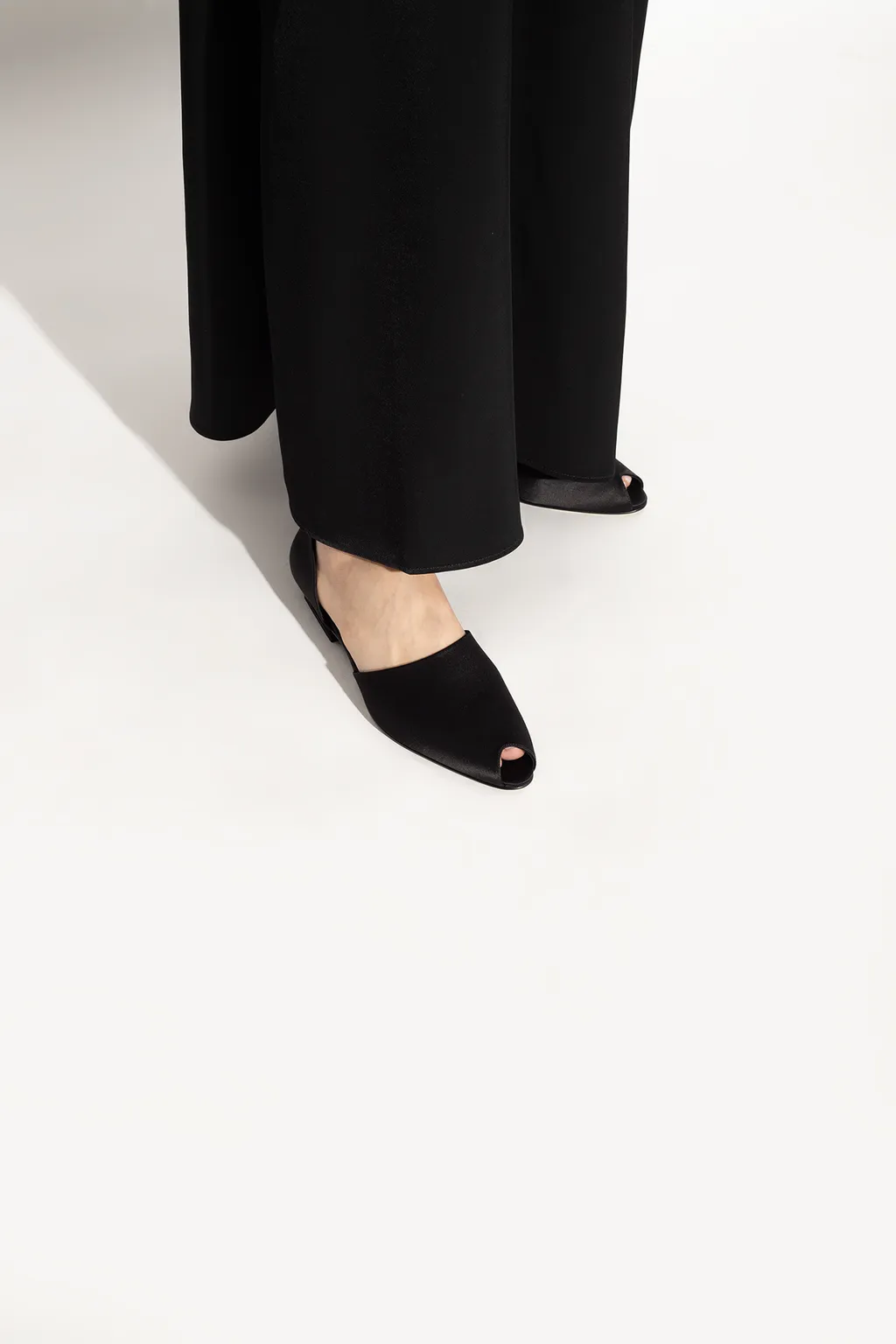 Peep-Toe Flat Shoes