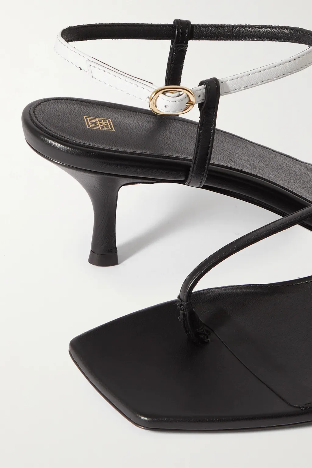 Two-Color High-Heeled Sandals