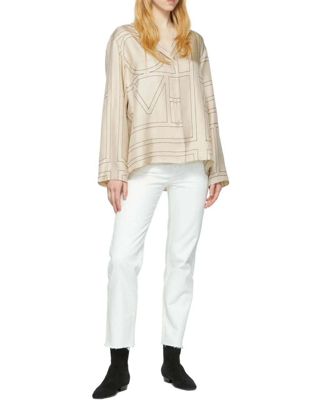 High-Waist Straight Jeans