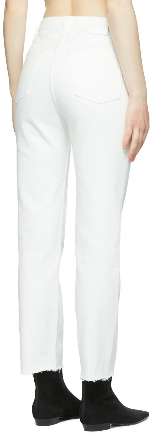 High-Waist Straight Jeans