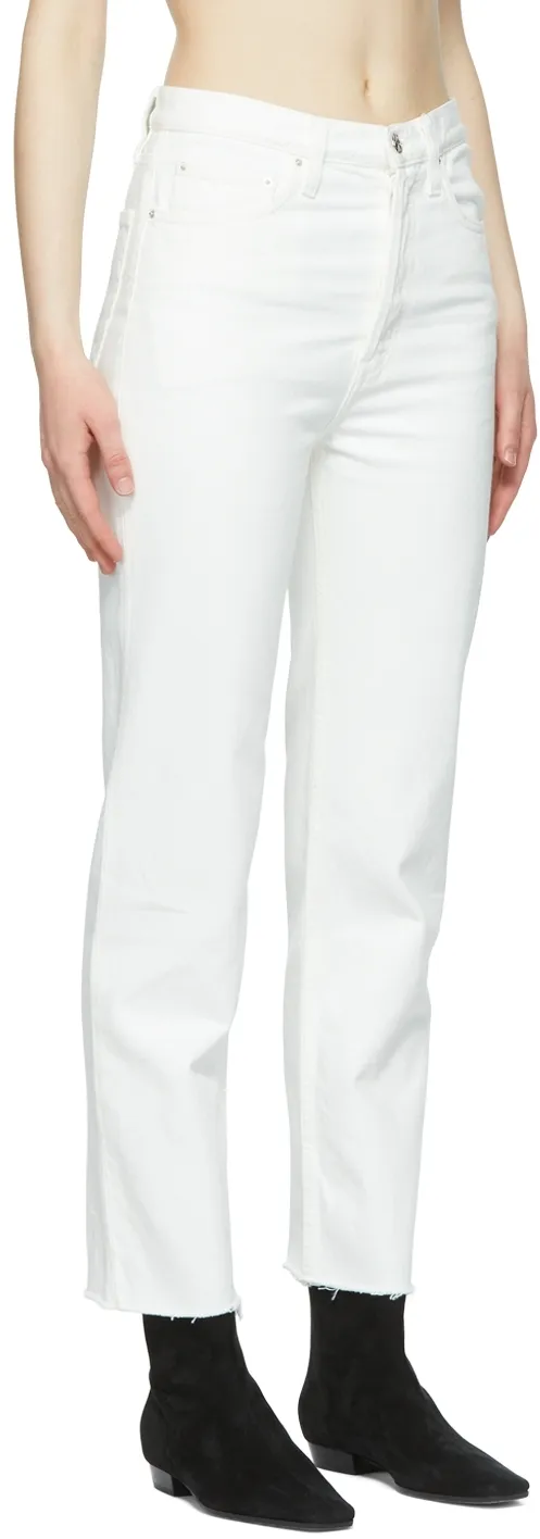 High-Waist Straight Jeans