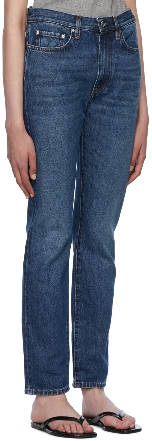 Regular-Fit Vintage-Wash Jeans