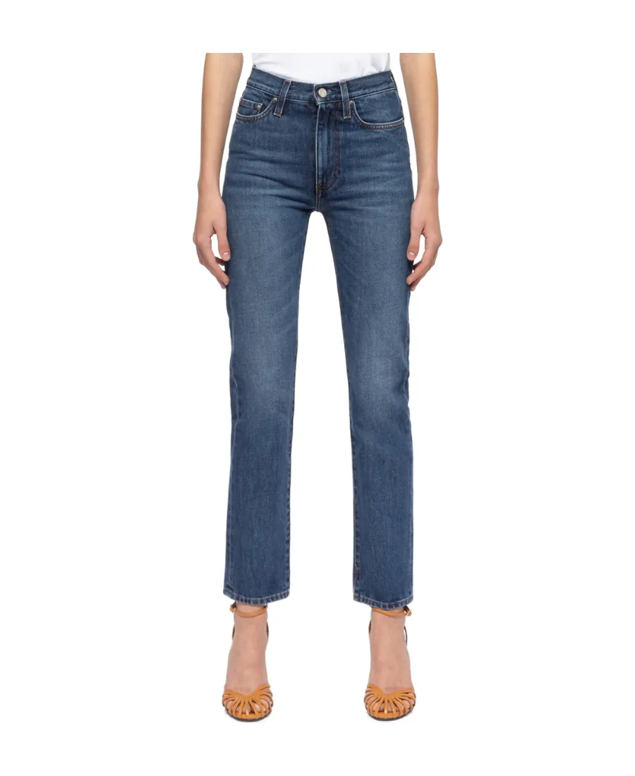 Regular-Fit Vintage-Wash Jeans