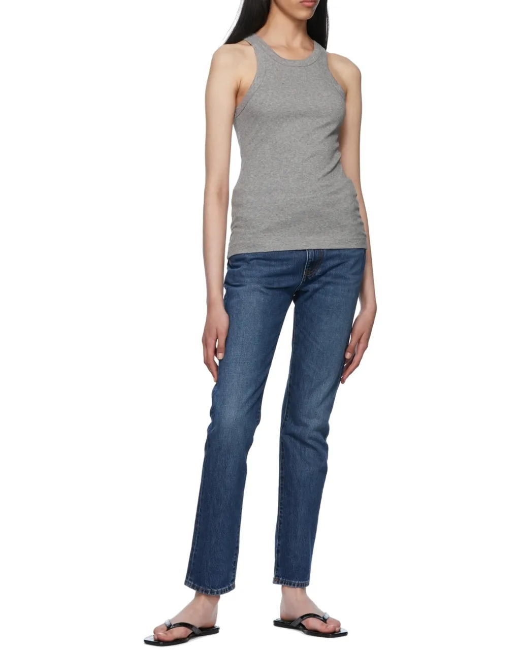 Regular-Fit Vintage-Wash Jeans