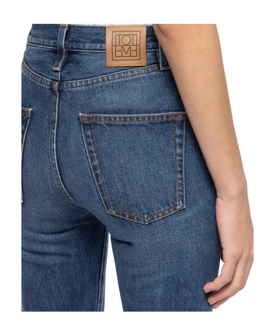 Regular-Fit Vintage-Wash Jeans