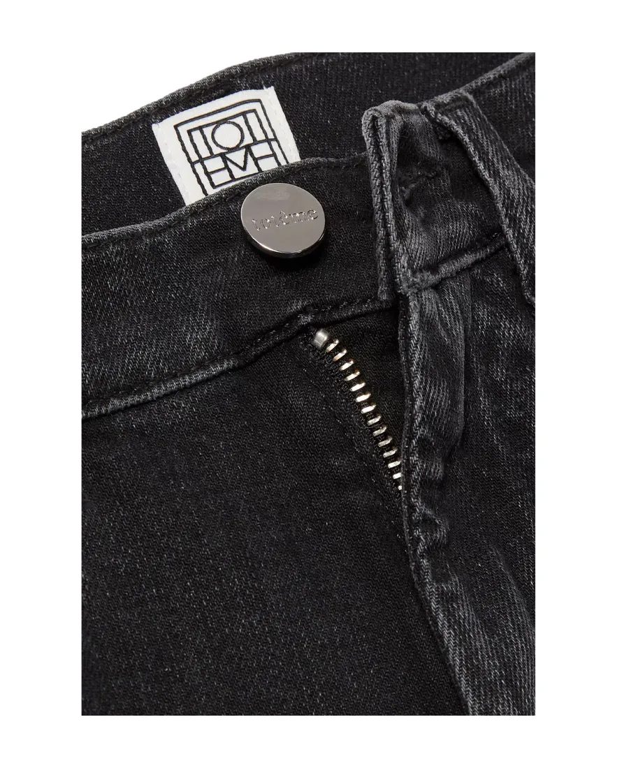 High-Rise Straight Jeans