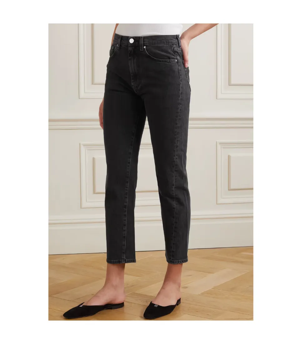 High-Rise Straight Jeans