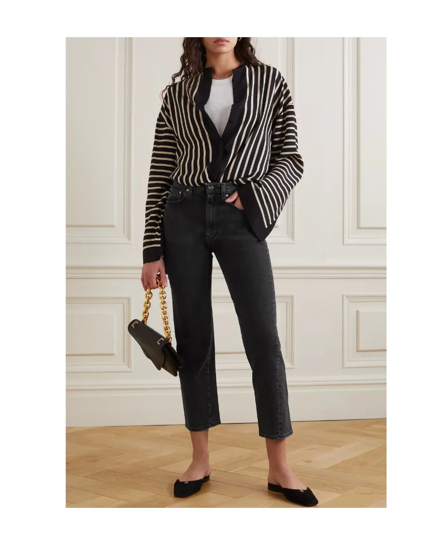 High-Rise Straight Jeans