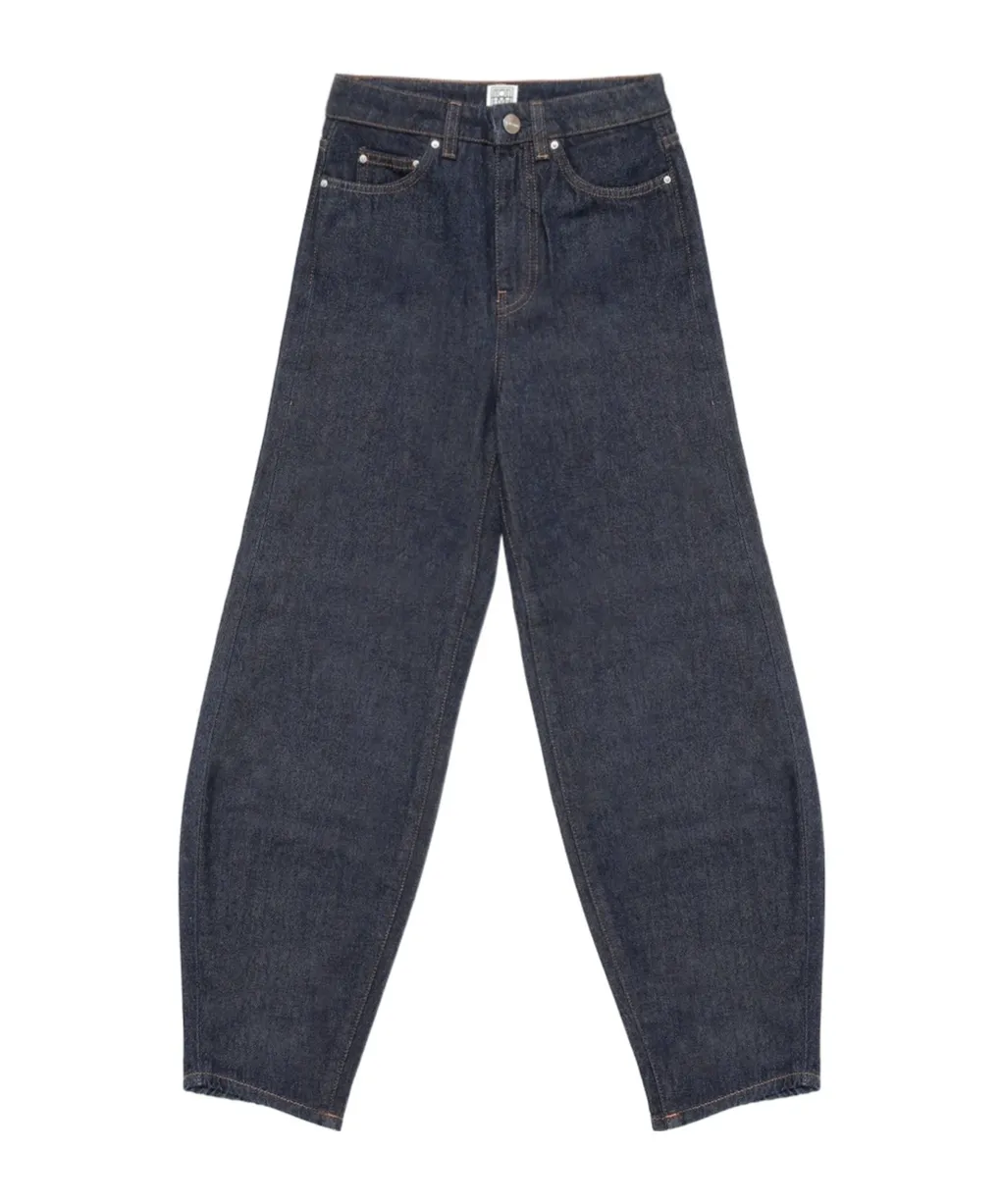 High-Waist Straight-Leg Jeans