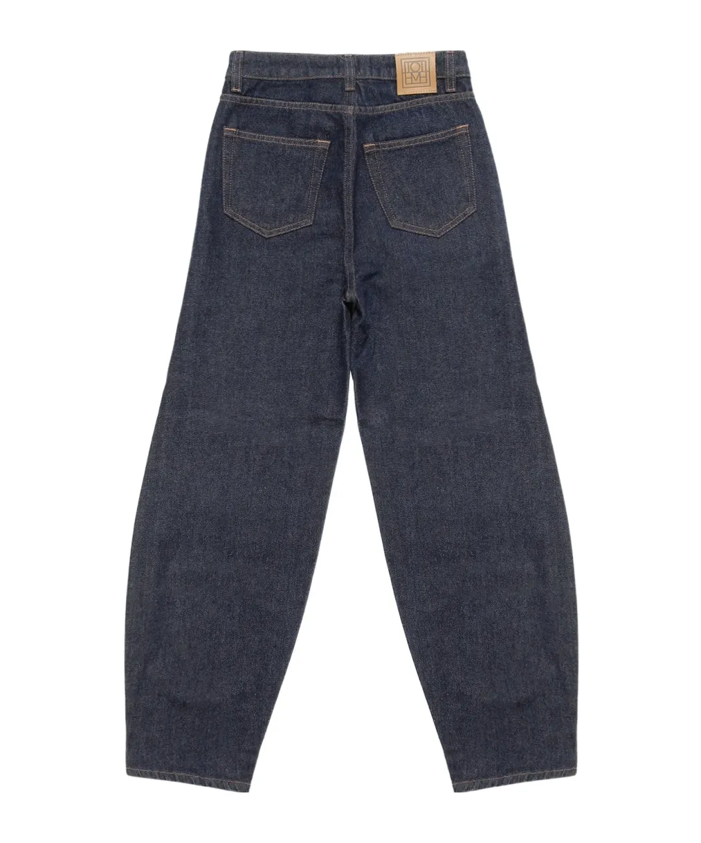 High-Waist Straight-Leg Jeans