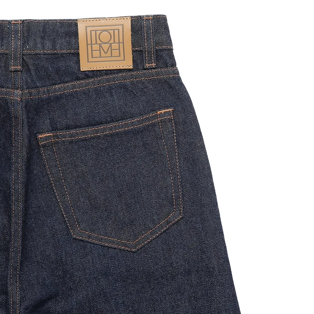 High-Waist Straight-Leg Jeans