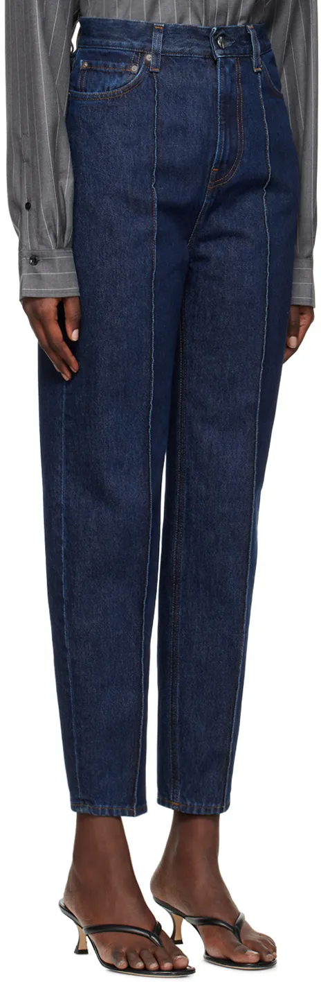 High-Waist Cropped Jeans