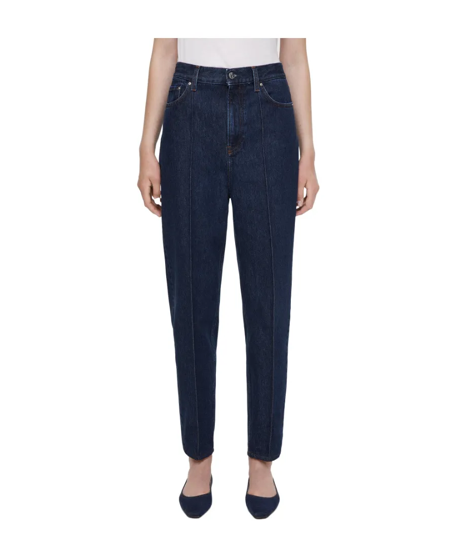 High-Waist Cropped Jeans